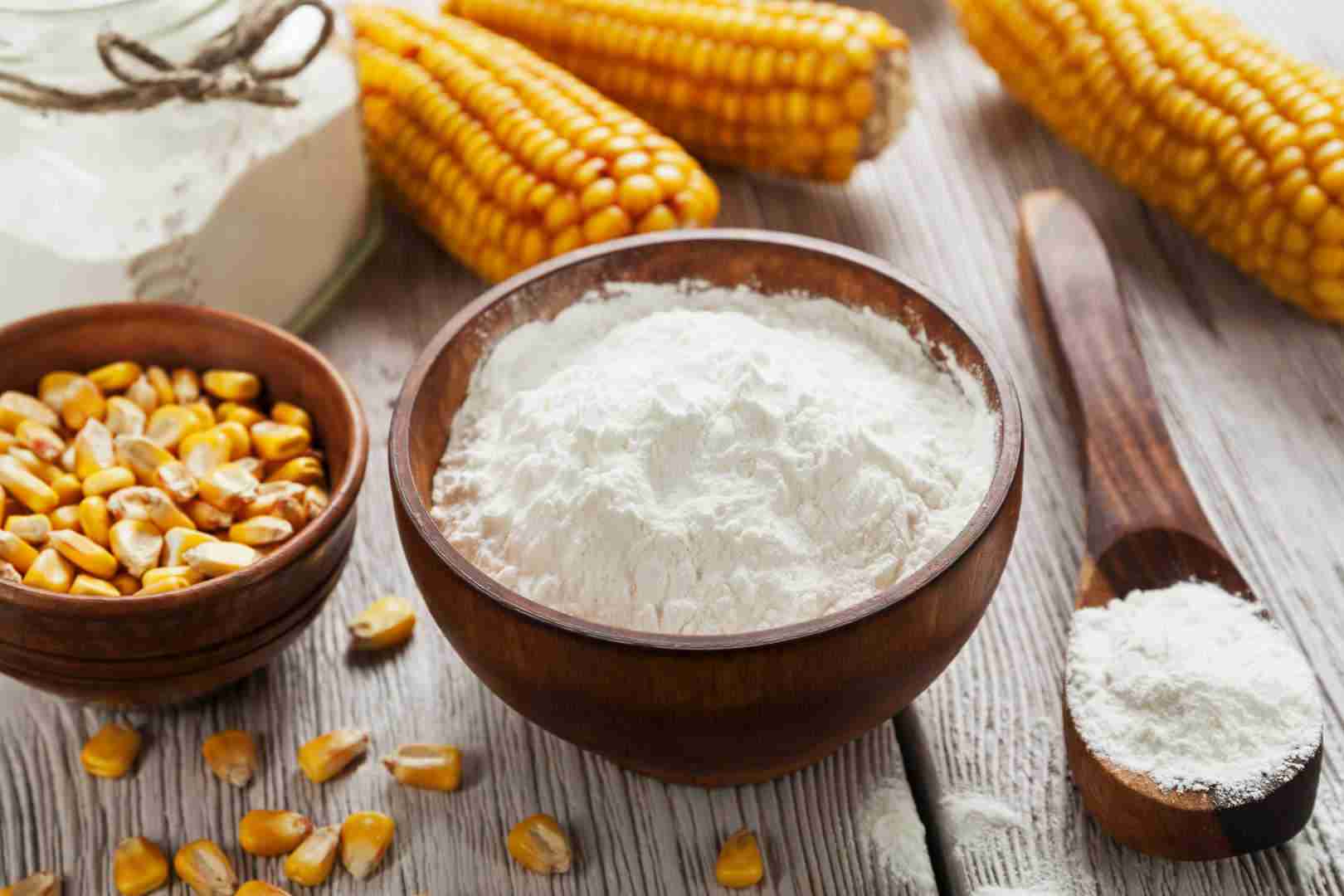 Amylase converts cornstarch to glucose, which is used to make sugar.